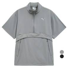 PUMA 男款 SMU AW 梭織半拉鍊防風短袖 94104001