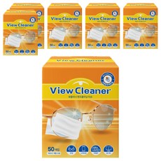 Sauber View Cleaner 鏡片清潔一次性濕巾 50入, 6個, 50張