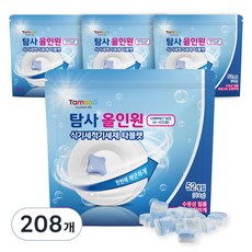 탐사 올인원 식기세척기 세제 타블렛, 8g, 208개