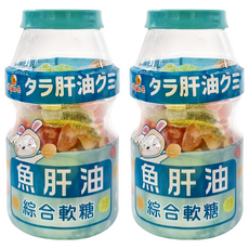 Chiao-E 巧益 卡哇伊 巧益魚肝油軟糖, 120g, 2瓶