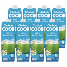차바 코코넛 워터, 8개, 1L