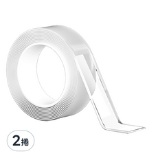 壓克力雙面膠帶 3cm x 5m x 1mm, 透明色, 2捲