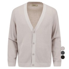 지오지아 남성용 투톤 와이넥 가디건 AEF4EC1101