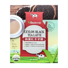 Vilson 米森 有機錫蘭紅茶拿鐵, 25g, 8包, 1盒