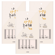 Chogong 朝貢 營養蔬菜肉泥 貓犬用, 我愛有機山羊奶+雞胸肉，含濟州島花椰菜和紅蘿蔔，高含水量, 60g, 3袋