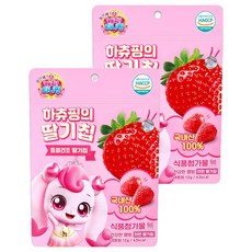 캐치티니핑 유아용 동결건조 하츄핑의 딸기칩, 2개, 12g
