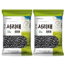 건강한밥상 국산 서리태, 1kg, 2개