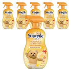 Snuggle 熊寶貝 Huggable Sunshine 快乾纖維除臭劑 正裝, 6個, 470ml