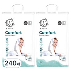 카이야 컴포트 에브리데이 프리미엄 밴드형 기저귀 남여공용, 대형(L), 240매