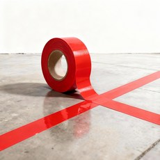 地板劃線膠帶 紅色 50mm x 33m, 3個