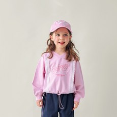 MARI N MORI 兒童邱比特蕾絲V領T恤