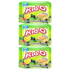 Kid-O 三明治餅乾 檸檬口味, 340g, 3袋