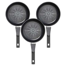 인터쿡 클래식 블랙 후라이팬, 20cm, 3개