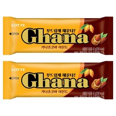 가나 롯데 초코바 아몬드, 43g, 2개