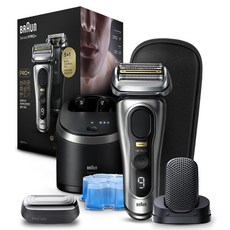 BRAUN 정품 시리즈 9 면도기 + 프로케어 헤드 세트, 본품(9597cc), 실버
