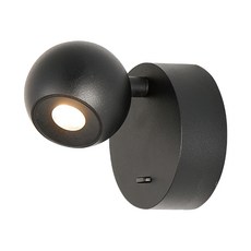 DANCELIGHT 舞光 6W 黑曜壁燈 黃光, 黑色