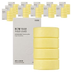 동구밭 워싱바 카프리 선샤인 과일 채소 세척제 설거지 비누, 150g, 12개