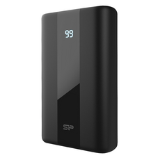 Silicon Power 廣穎電通 4孔輸出PDQC雙向快充行動電源 20000mAh Wh標示, QS55, 黑色