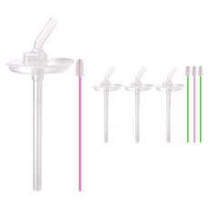 豎起大拇指筆芯吸管 + 洗滌刷, 隨機出貨, 4組