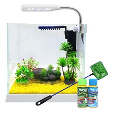 Amazon 超白玻璃魚缸套組, 黃色(彩沙)