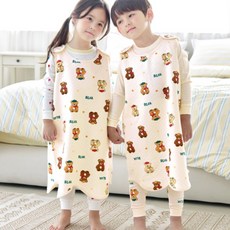 Maykids 幼童青少年圓點熊娃娃睡眠背心