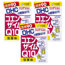 DHC 輔酶Q10膠囊食品 含維生素C 增強體力 促進代謝, 209mg, 90顆, 3包
