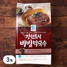 청정원 강원도식 비빔막국수 2인분, 525g, 3개