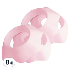 MF商店 防濕矽膠防水防潑濺洗臉護腕 M, 8個, 粉紅色