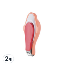 굿즈틱스 유아용 손톱깎이, 핑크, 2개