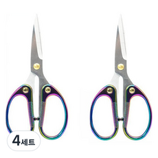 마다꾸미 다용도 스테인리스 가위, 혼합색상(가위), 4세트