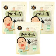 만전김 유기가공식품 인증 할아버지가 만든 김, 56g, 3개