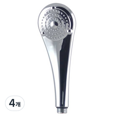 소나기 모닝샤워기 크롬, 4개, 실버