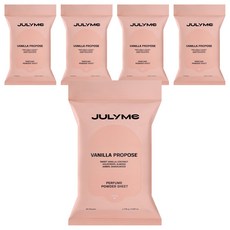 줄라이미 퍼퓸 파우더 시트 바닐라프로포즈 20매입, 161g, 5개