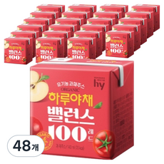 하루야채 밸런스100 레드, 140ml, 48개