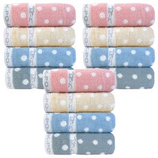 OK-PO-LO 好馬牌 MIT吸水毛巾 76 x 33cm, 小圓點, 12條