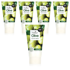 온더바디 더 내추럴 올리브 촉촉한 클렌징 폼, 120g, 5개