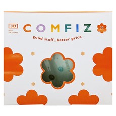 COMFIZ 康菲 3D兒童醫療口罩 3~7歲適用, 1盒, 運動健將 綠色, 30片