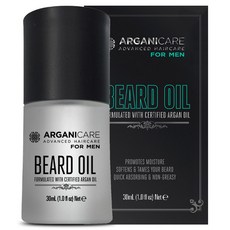 ARGANICARE 男士鬍鬚油, 1瓶, 30ml