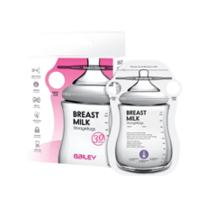 BaILEY 感溫母乳儲存袋 指孔型, 30個, 1盒