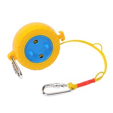 LOCUS 露營曬衣繩捲盤 8m, 黃色, 1個