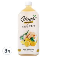 파모빗 레몬 생강 착즙 NFC 100%, 1L, 3개