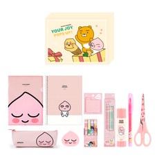 KAKAO FRIENDS 今天也 Apeach 文具組, 單一顏色, 1套