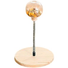 汪喵貓咪原木零食狩獵玩具球, 1個, 基本款