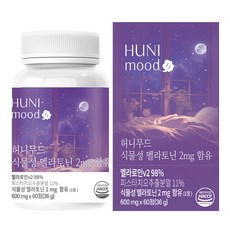 허니무드 식물성 멜라토닌 2mg, 1개, 60정