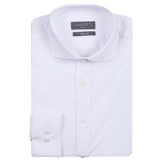 LANCETTI 男士寬領修身襯衫 LZRTR30WH