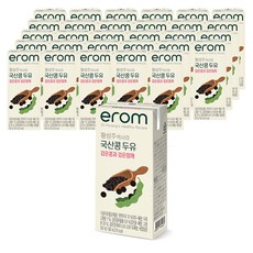 이롬 황성주 박사의 국산콩 두유 검은콩과 검은참깨, 190ml, 32개