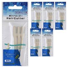 NIKKEN 安全鼻毛修剪梳 3入, 6個, 單一顏色