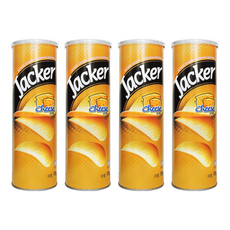 Jacker 洋芋片 起司味, 110g, 4罐