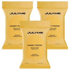 줄라이미 퍼퓸 파우더 시트 선셋프리지아 20p, 116g, 3개