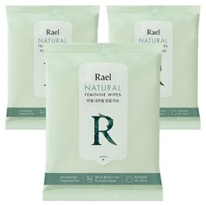 Rael 私密處清潔紙巾, 47g, 3個